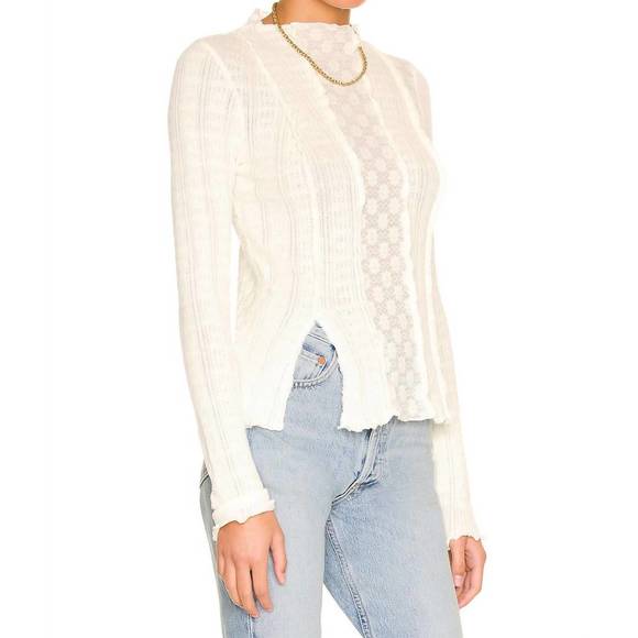 NEW FREE PEOPLE lula top in gardenia - Picture 2 of 4